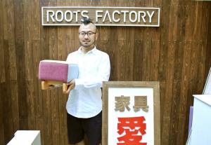 ROOTS FACTORY代表　阪井信明氏（ROOTS FACTORY 東京店にて）